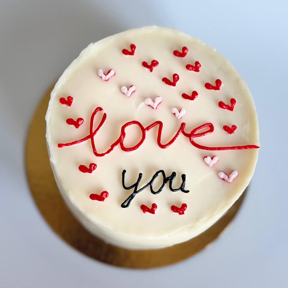 Бенто торт День Святого Валентина