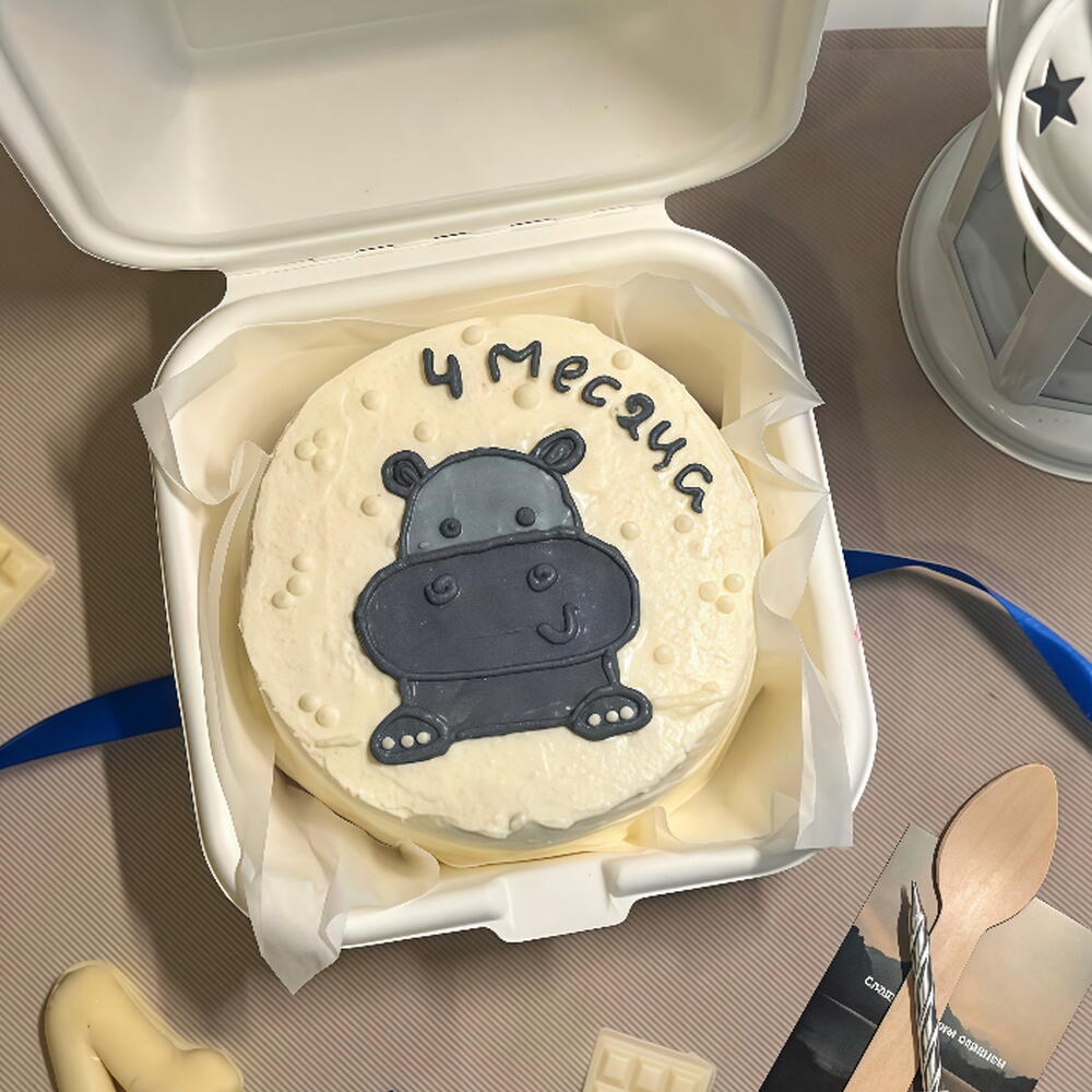 Бенто торт детский "Бегемотик"