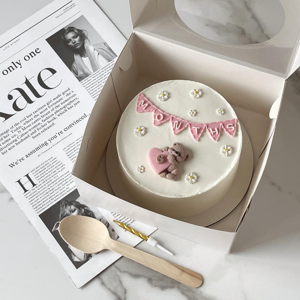 Бенто-торт детский для девочки «6 месяцев»