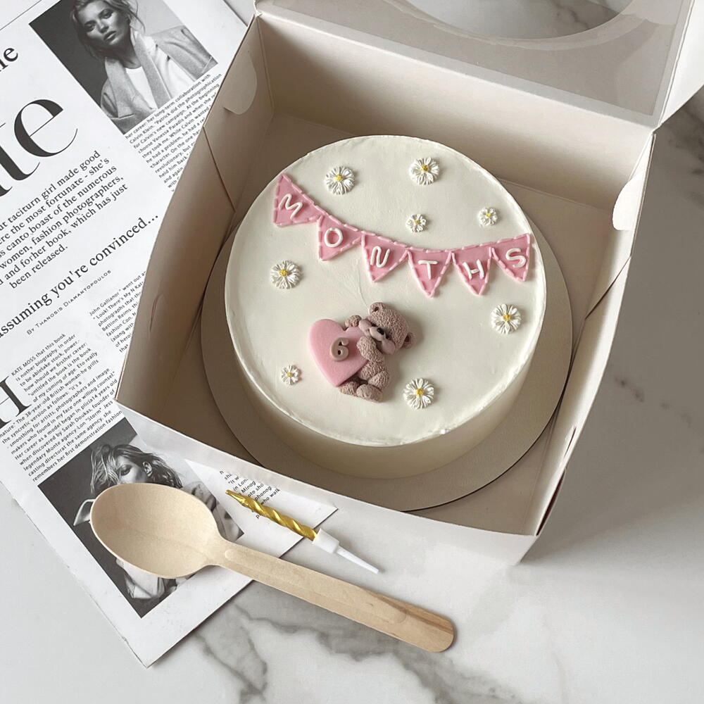 Бенто-торт детский для девочки «6 месяцев»