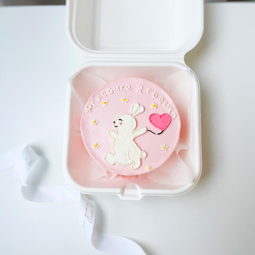 Бенто торт детский для девочки на день рождения, месяц