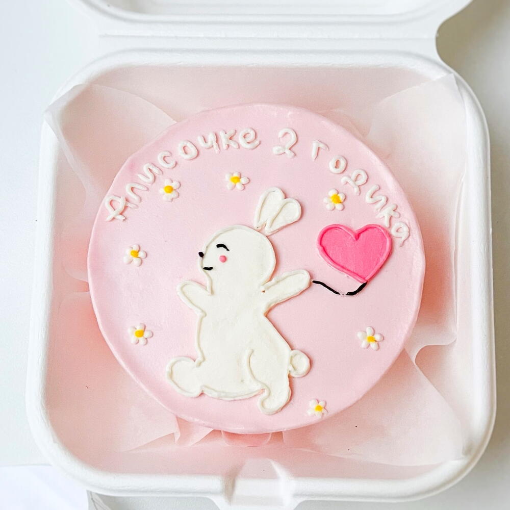 Бенто торт детский для девочки на день рождения, месяц