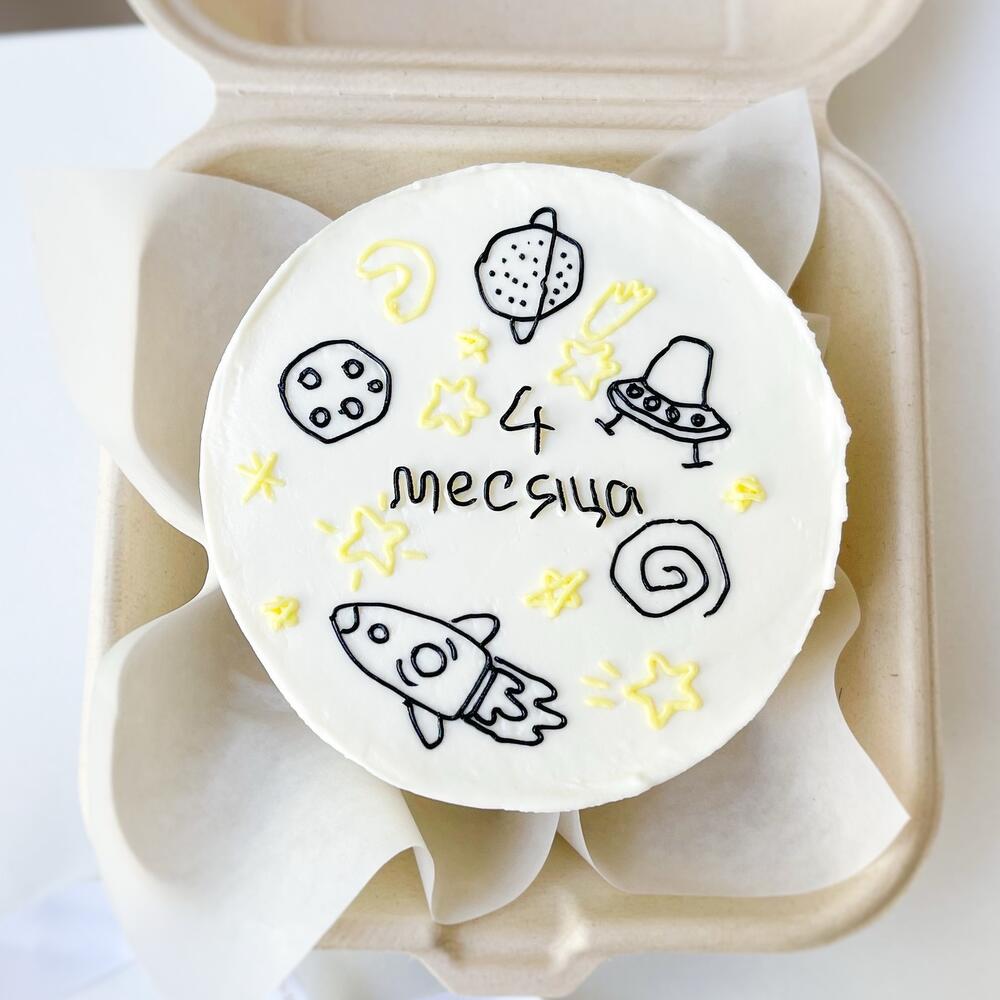 Бенто торт детский для мальчика на день рождения, для малыша, бенто «Месяца», 1 месяц, 2 месяца, 3 месяца, 5 месяцев