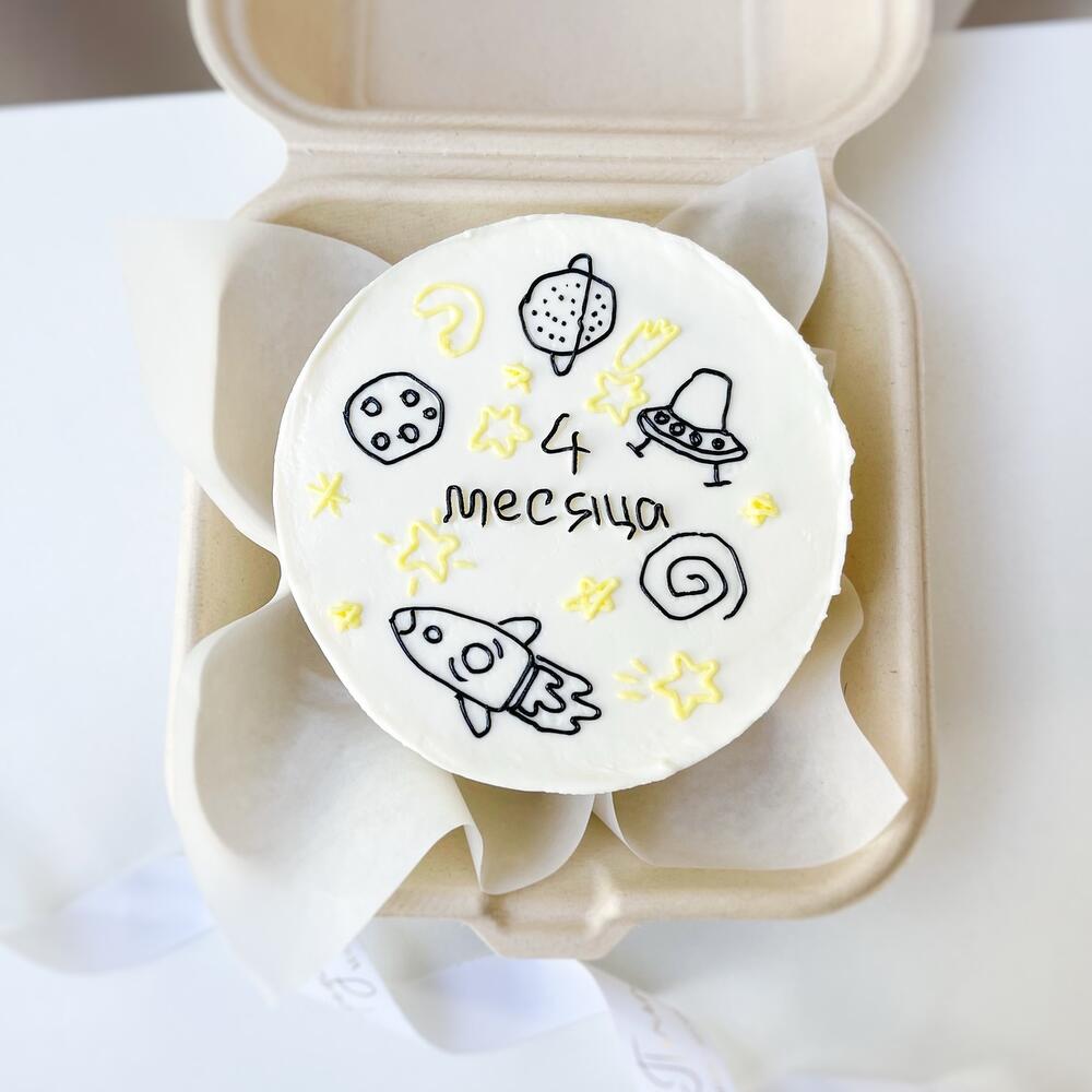 Бенто торт детский для мальчика на день рождения, для малыша, бенто «Месяца», 1 месяц, 2 месяца, 3 месяца, 5 месяцев