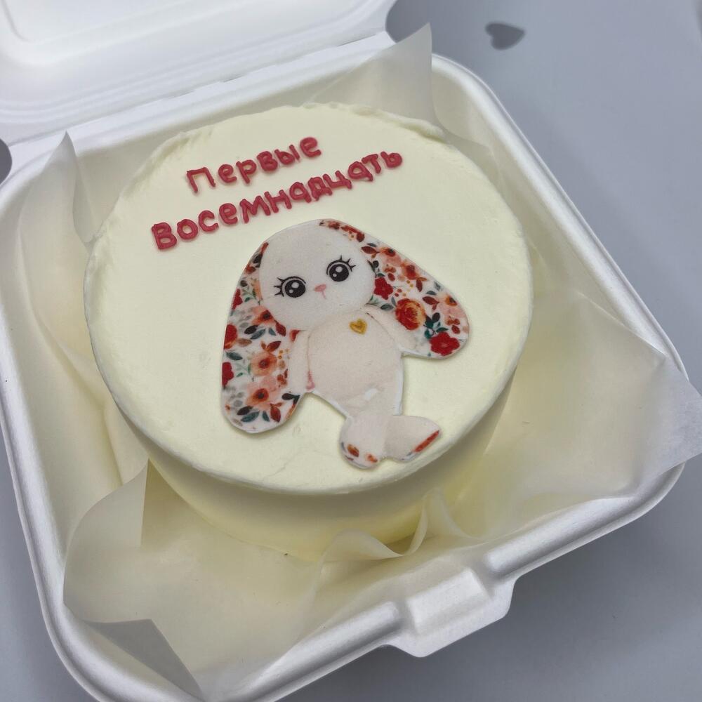 Бенто торт детский, фотопечать с любимой игрушкой