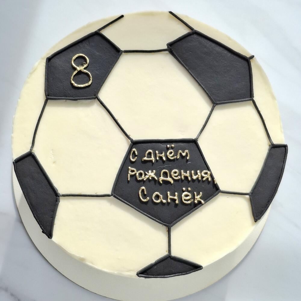 Бенто торт детский футбол, футбольный мячик на день рождения