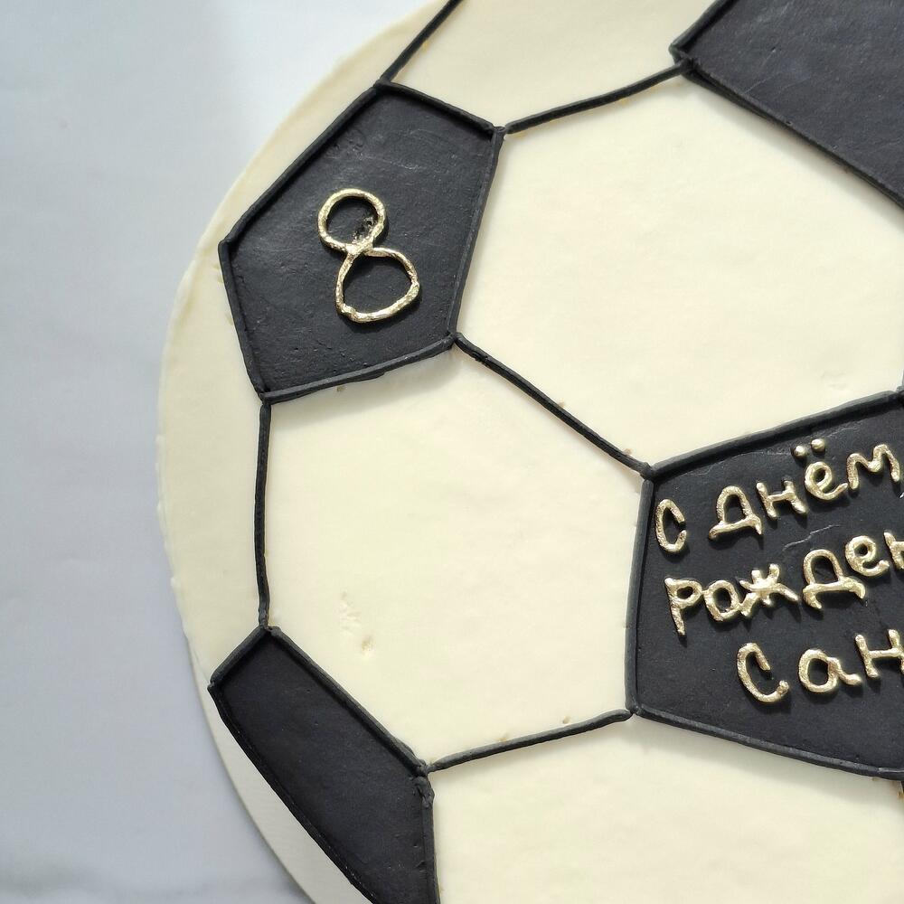 Бенто торт детский футбол, футбольный мячик на день рождения