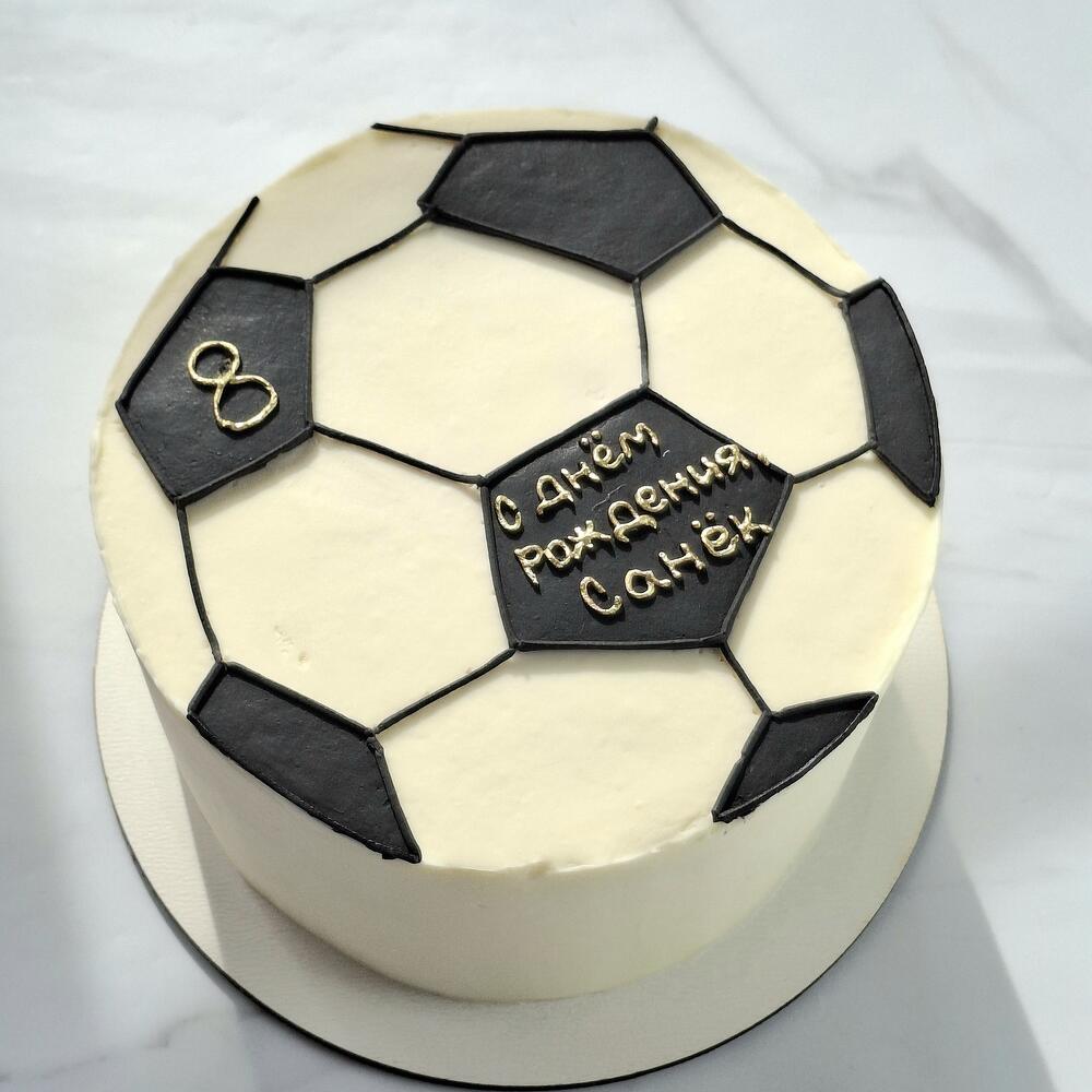 Бенто торт детский футбол, футбольный мячик на день рождения