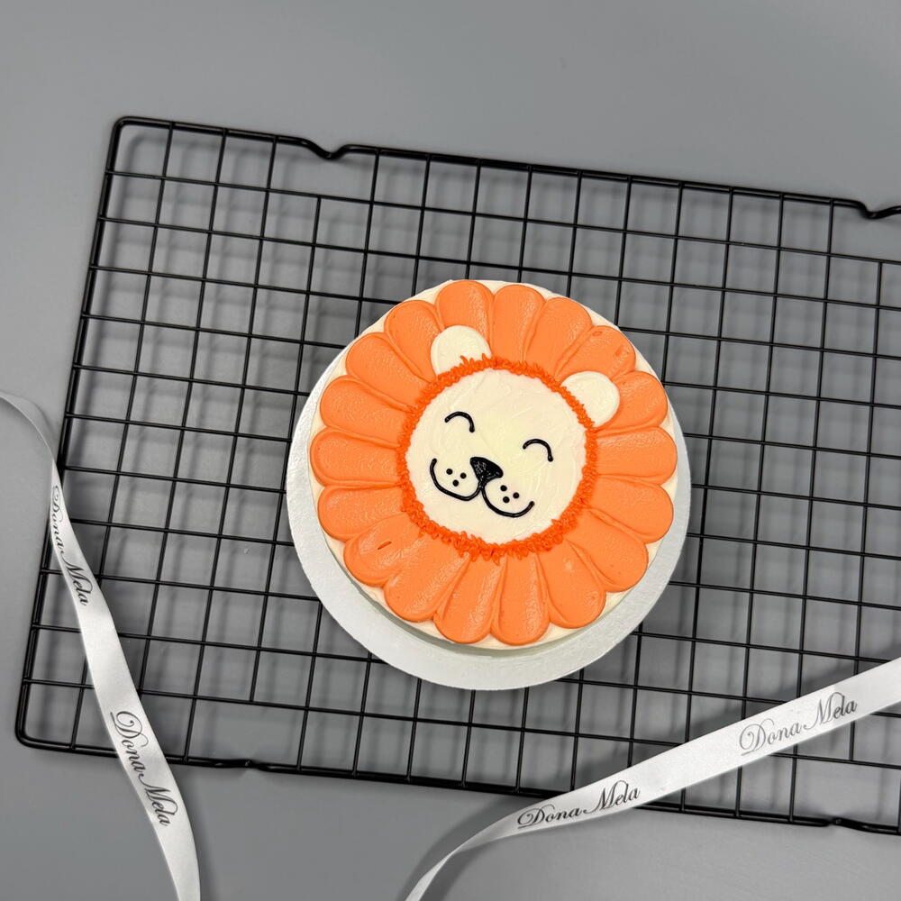 Бенто торт детский львёнок, льву