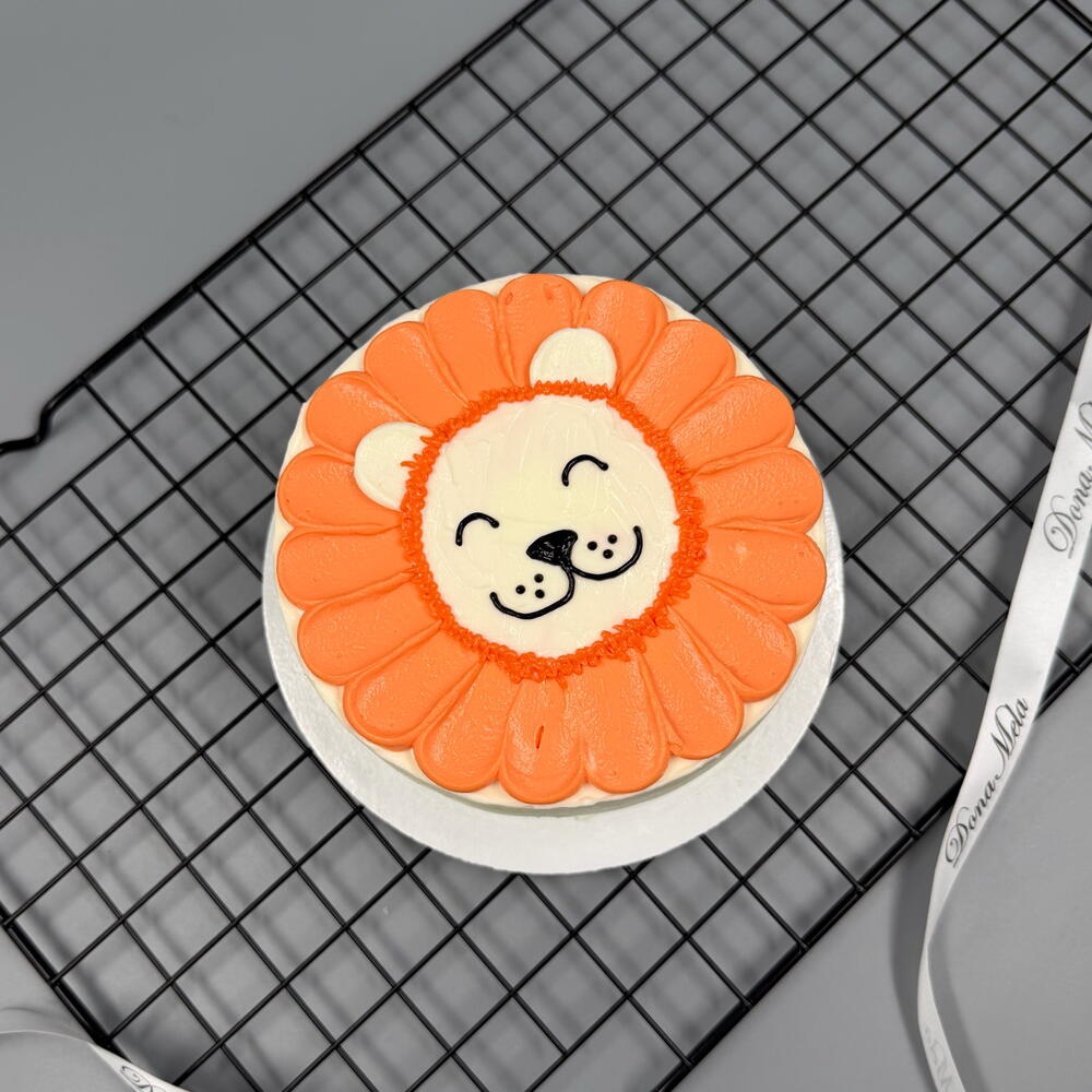 Бенто торт детский львёнок, льву