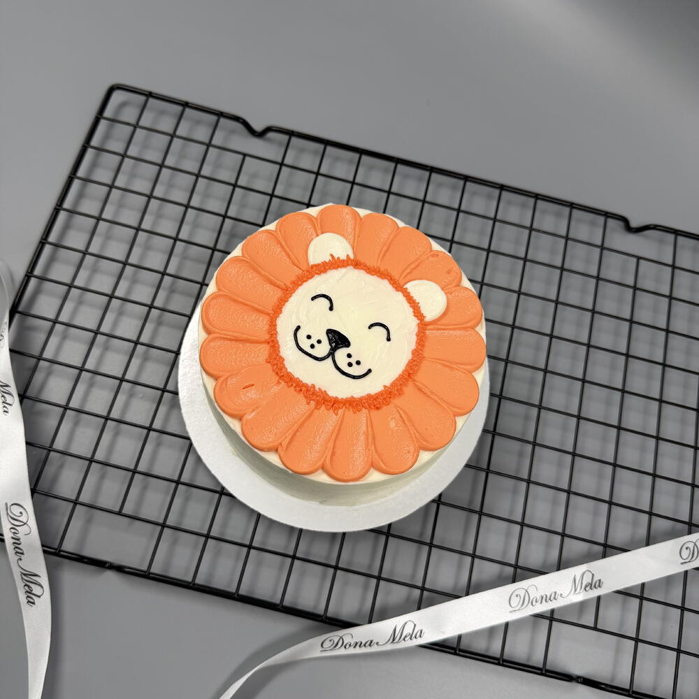 Бенто торт детский львёнок, льву