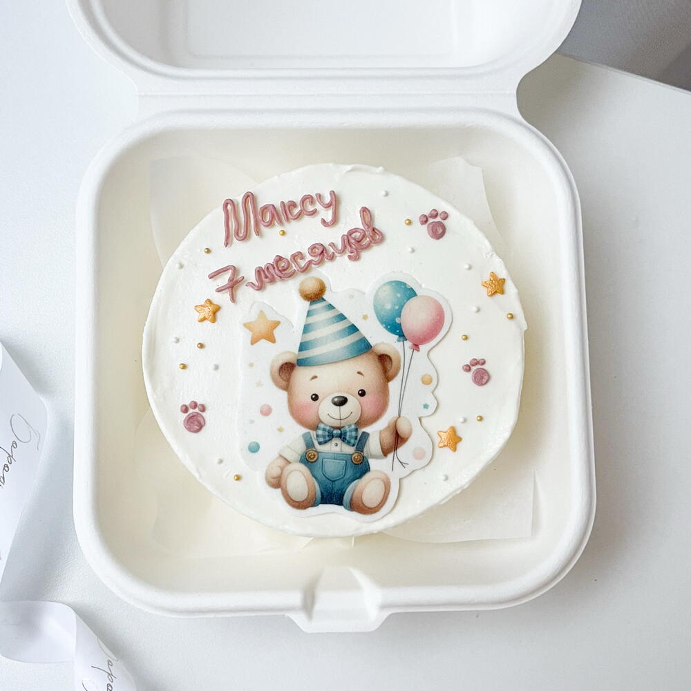 Бенто торт детский на день рождение, 1 месяц