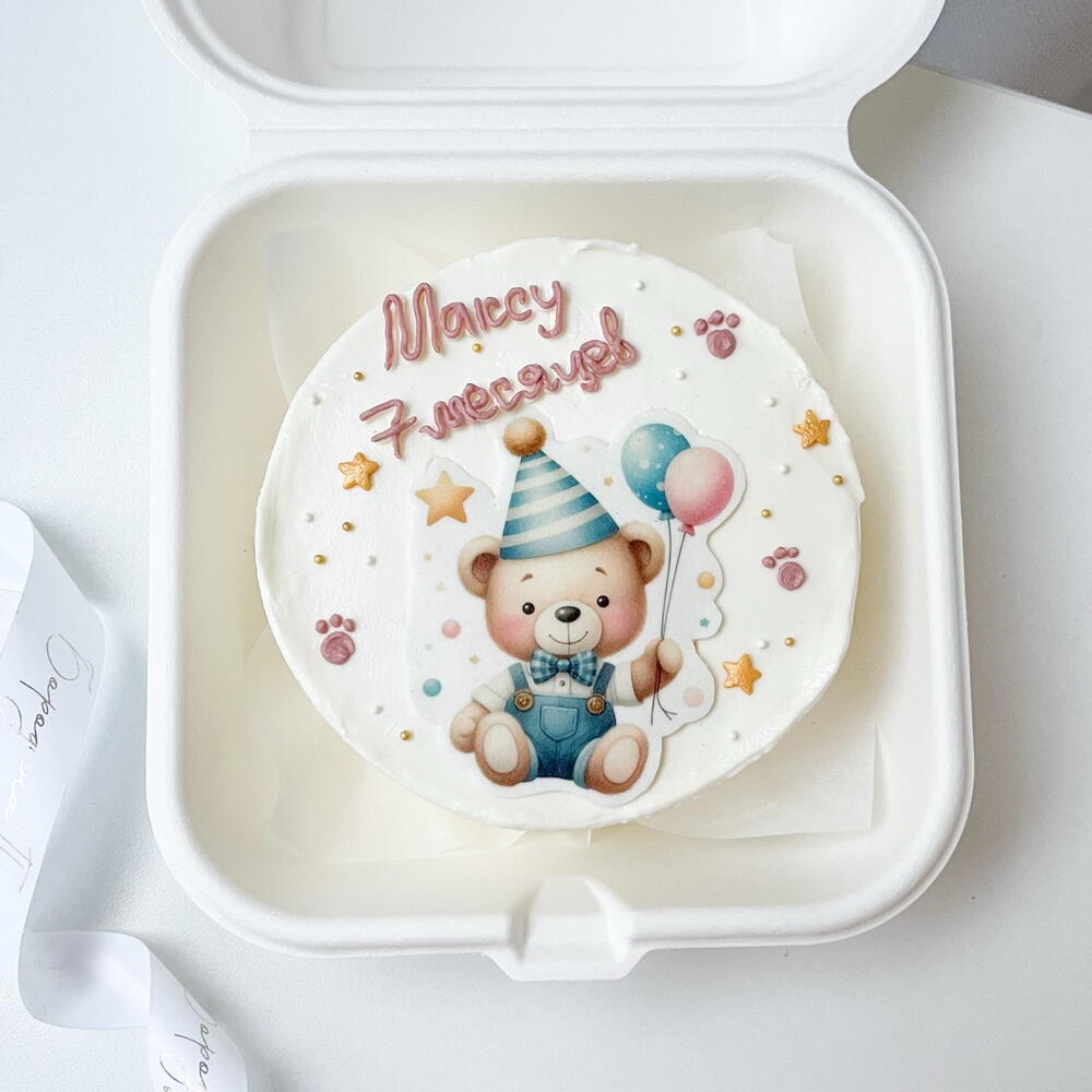 Бенто торт детский на день рождение, 1 месяц