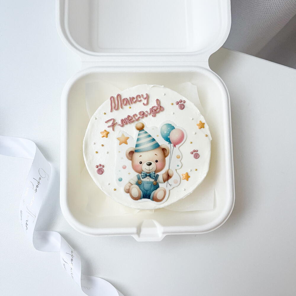 Бенто торт детский на день рождение, 1 месяц