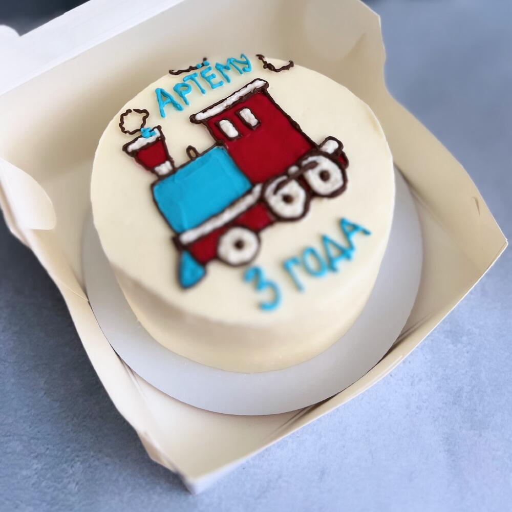 Бенто торт детский «Паровозик»