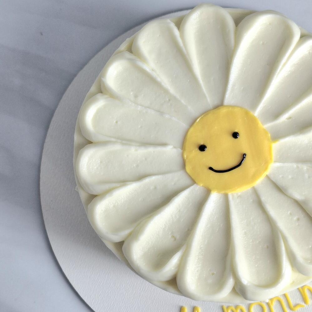 Бенто торт детский ромашка летний