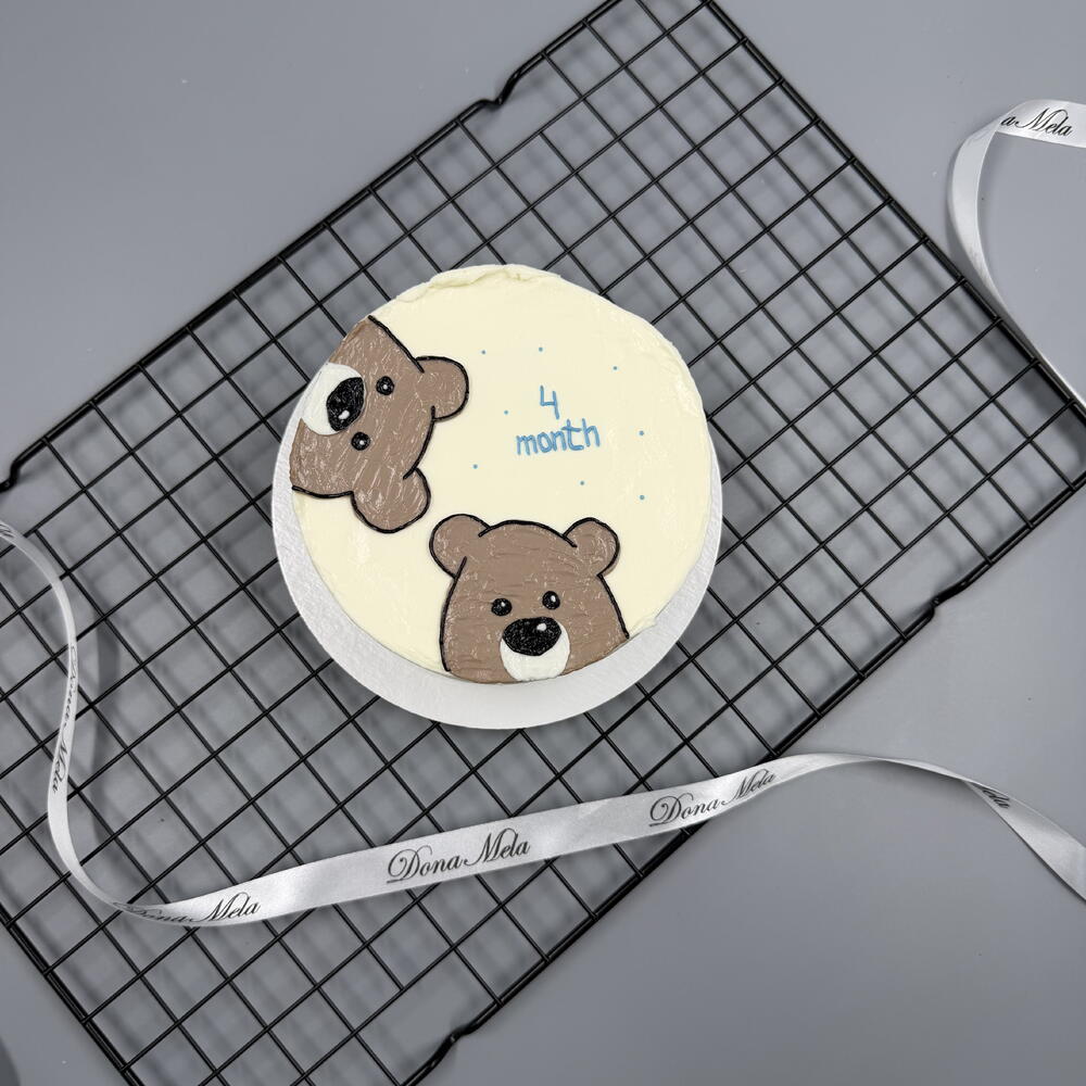 Бенто торт детский с мишками months