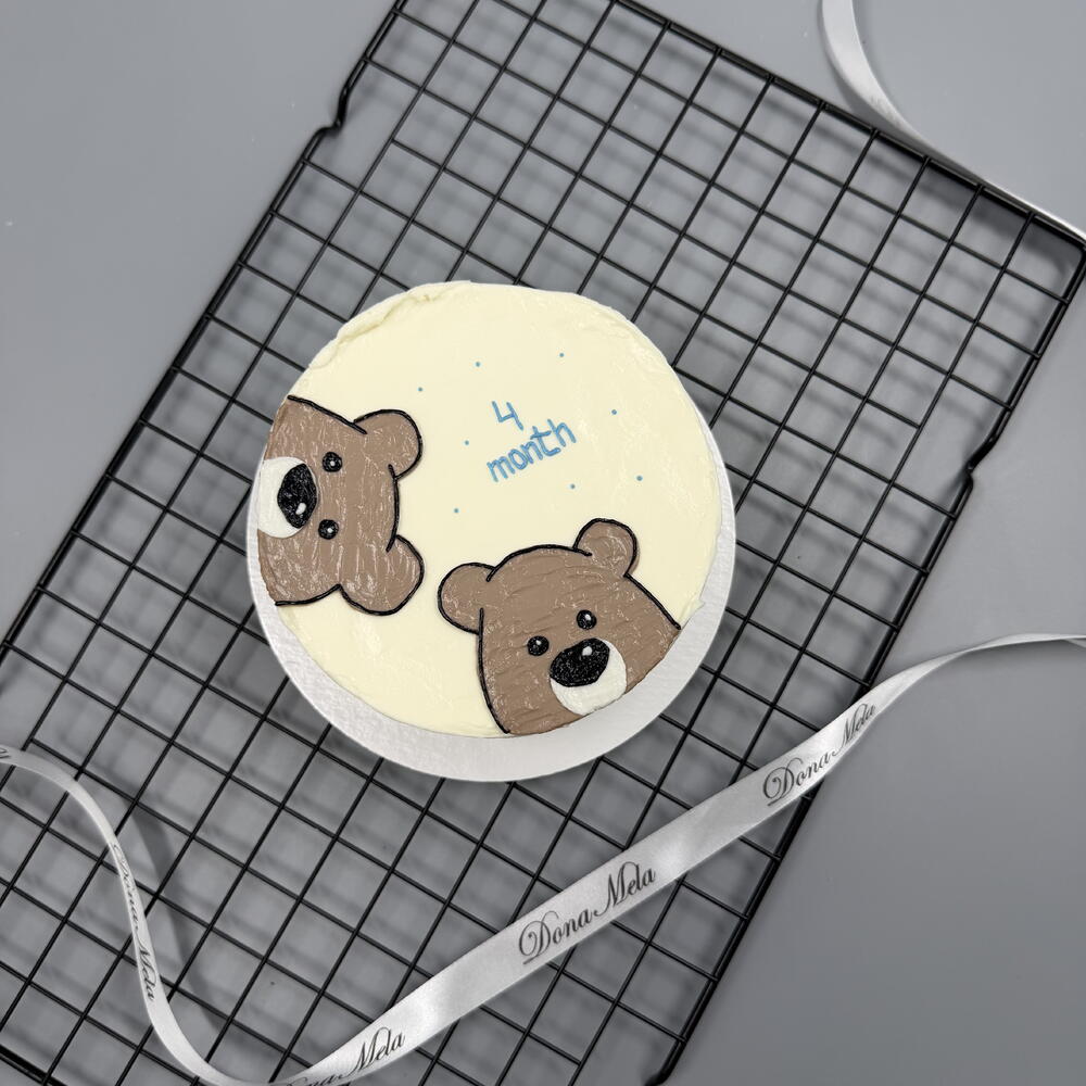 Бенто торт детский с мишками months