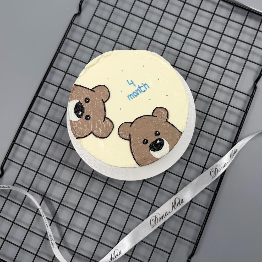 Бенто торт детский с мишками months