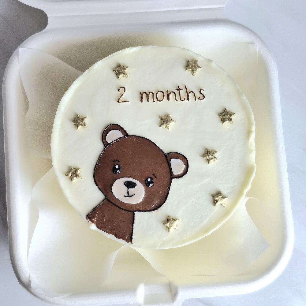 Бенто торт детский с мишкой для малыша, ребёнка