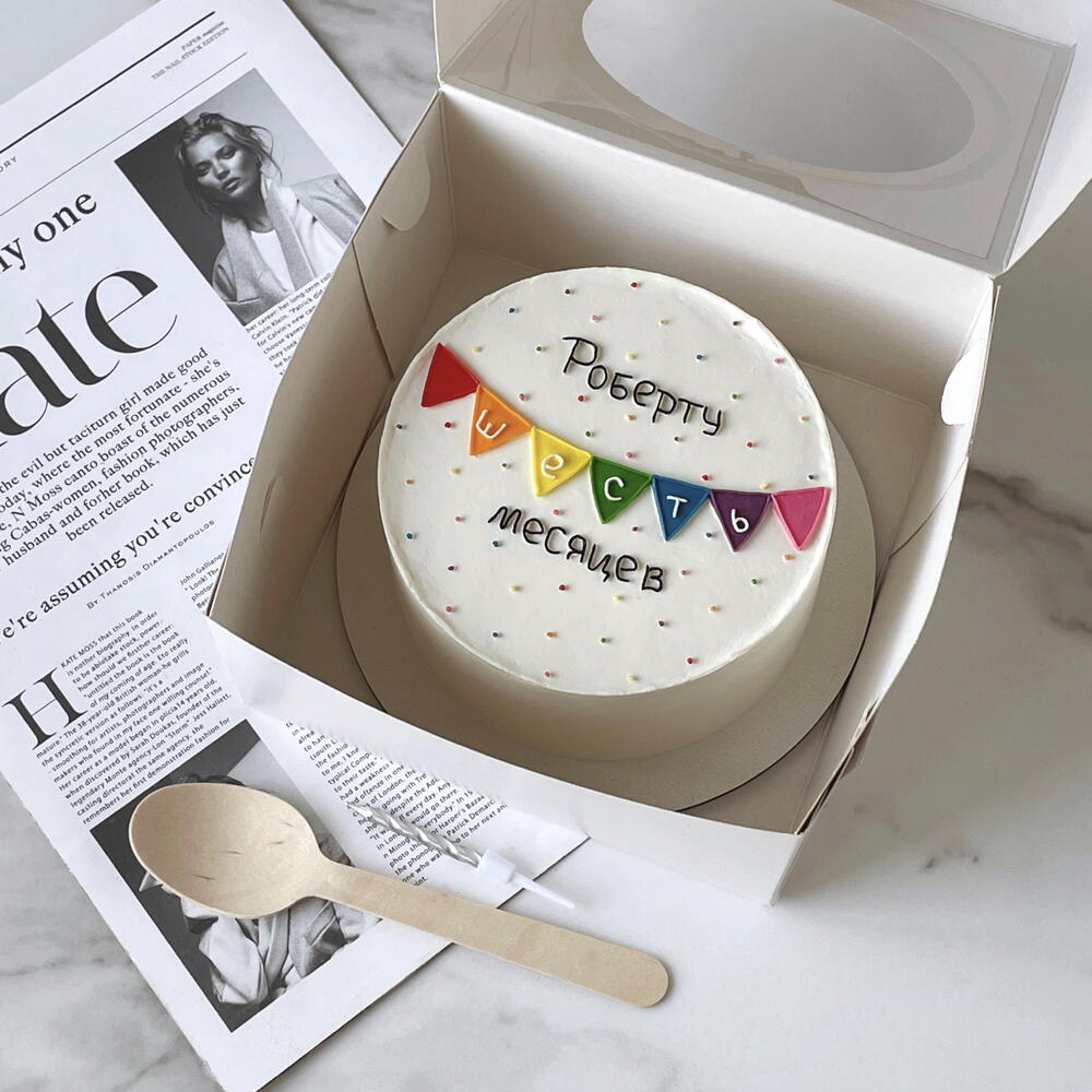 Бенто-торт детский «шесть месяцев»