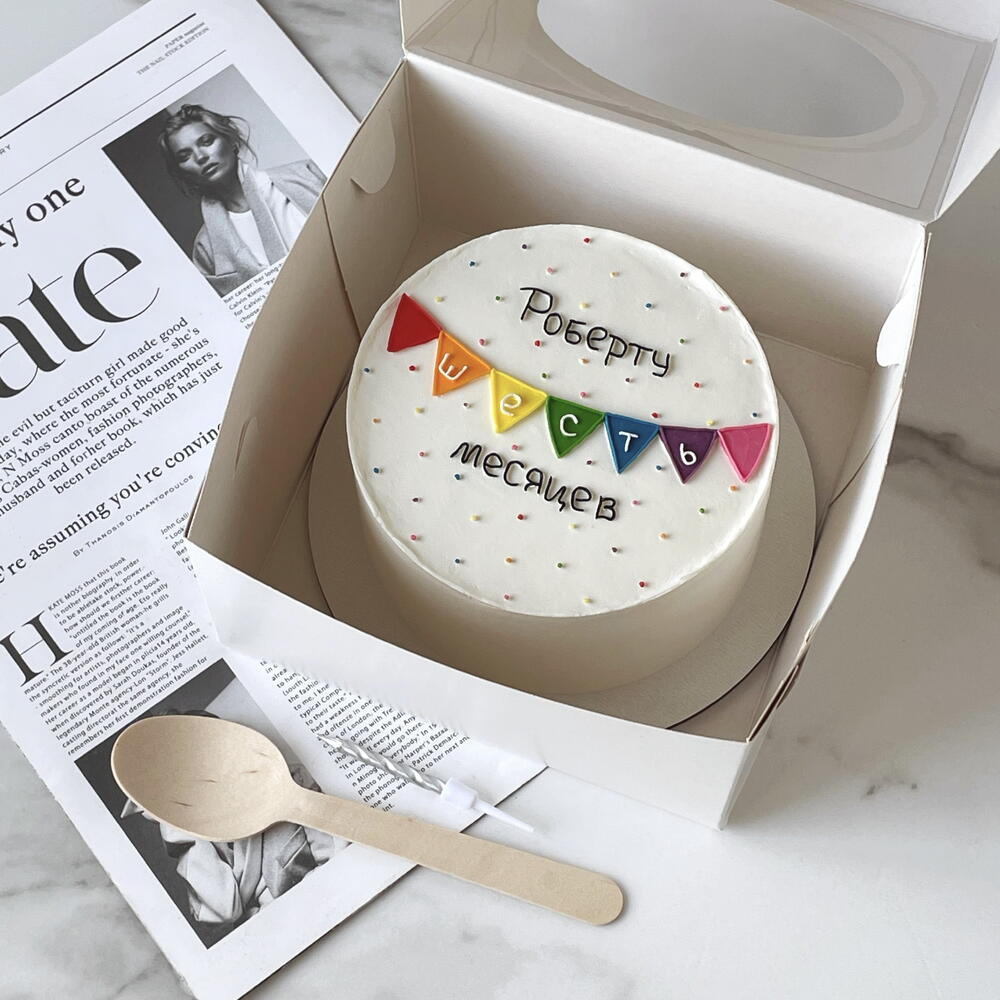 Бенто-торт детский «шесть месяцев»