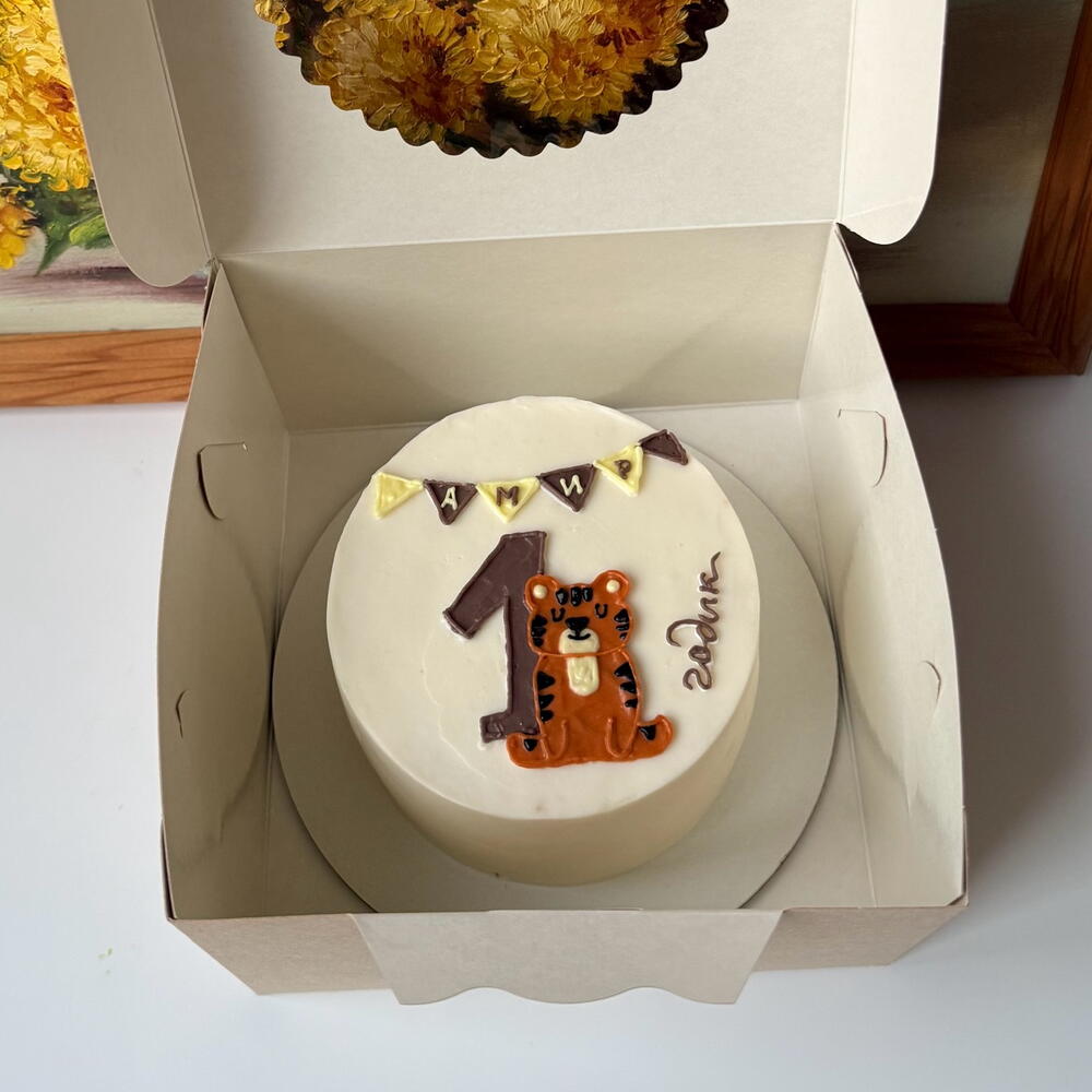 Бенто торт детский ,тигр на годик