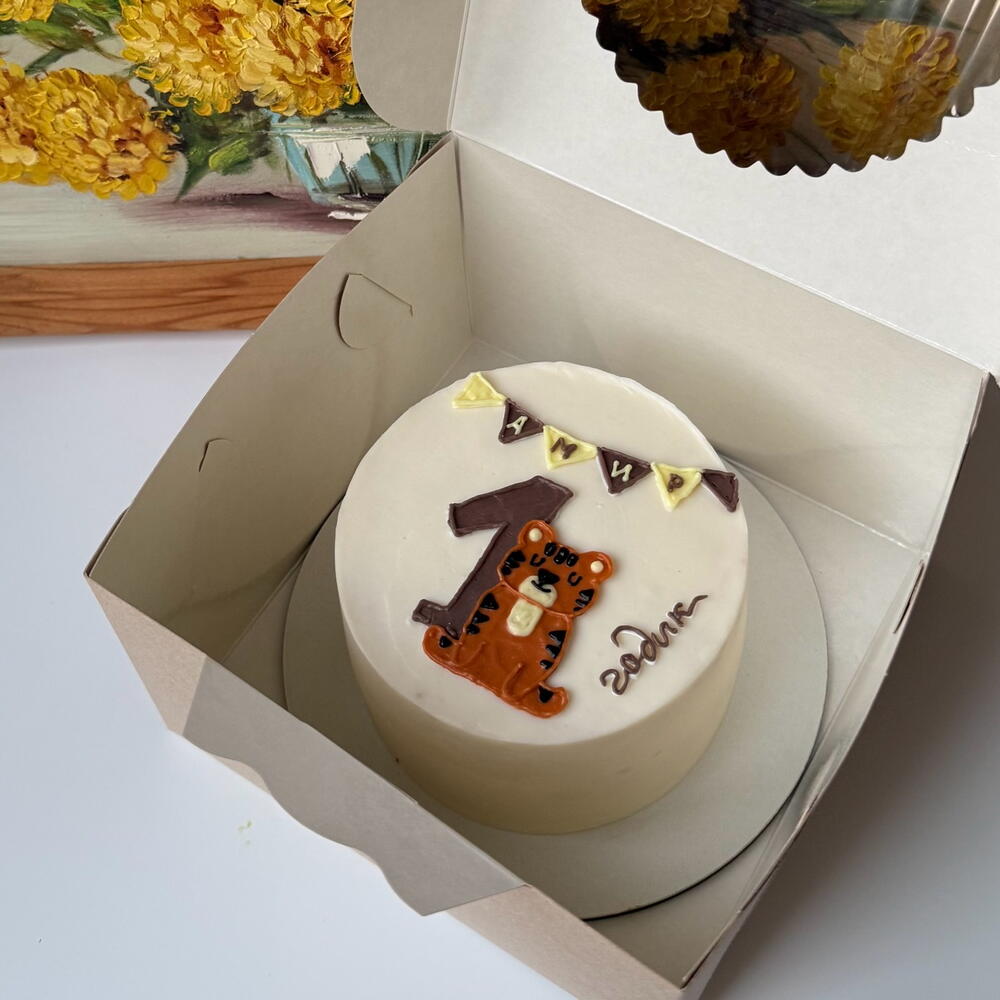 Бенто торт детский ,тигр на годик