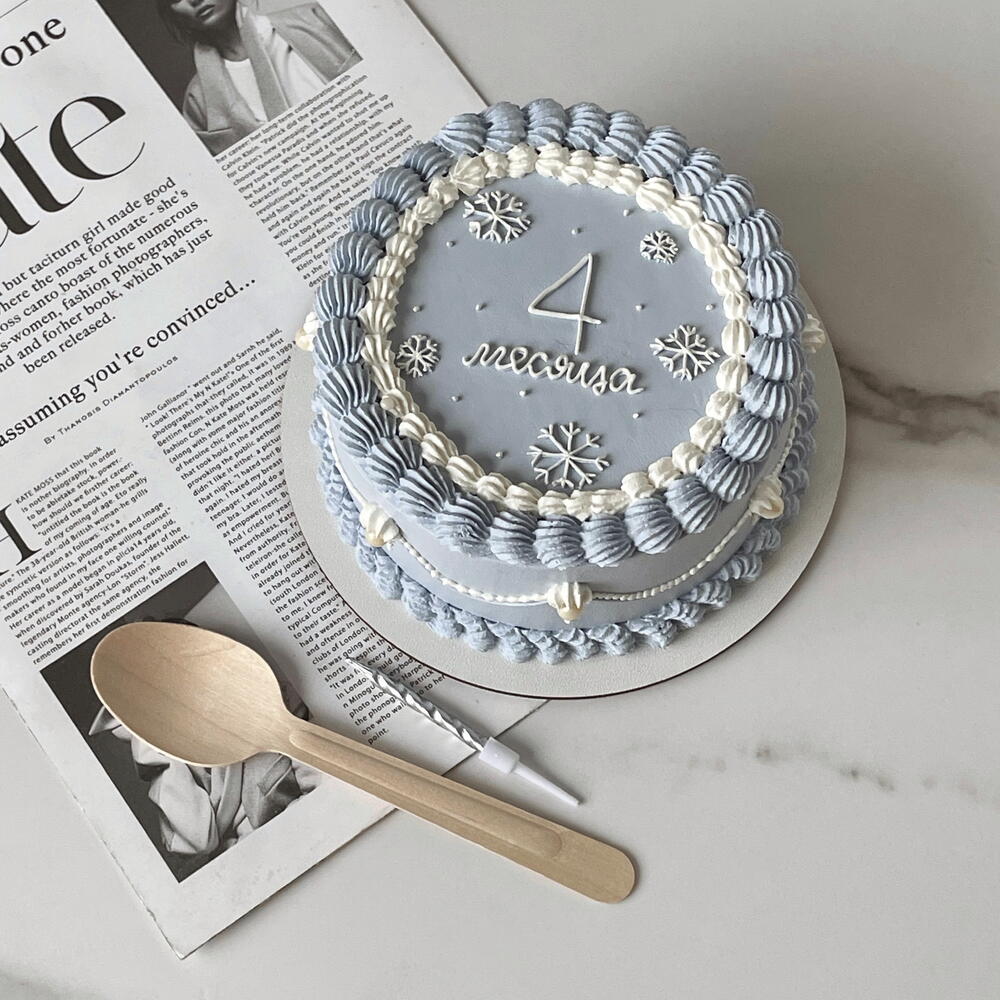 Бенто-торт детский в стиле Ламбет «Зимний»