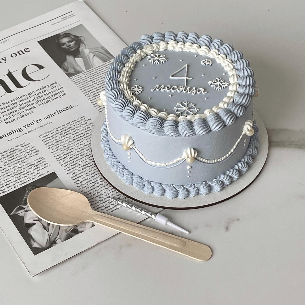 Бенто-торт детский в стиле Ламбет «Зимний»