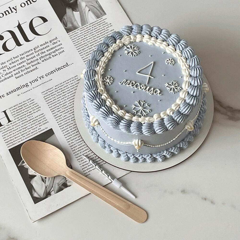 Бенто-торт детский в стиле Ламбет «Зимний»