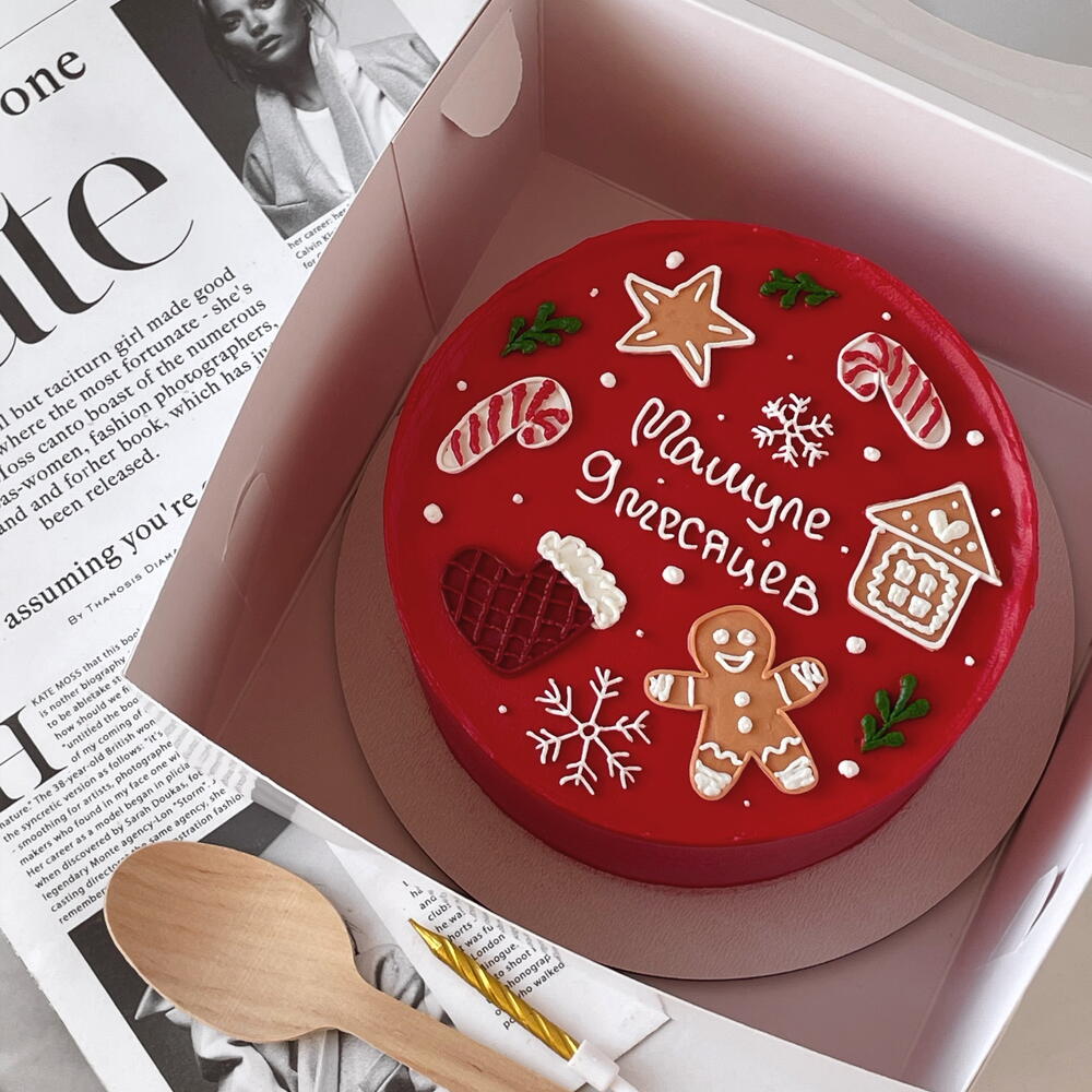 Бенто-торт детский зимний на 9 месяцев