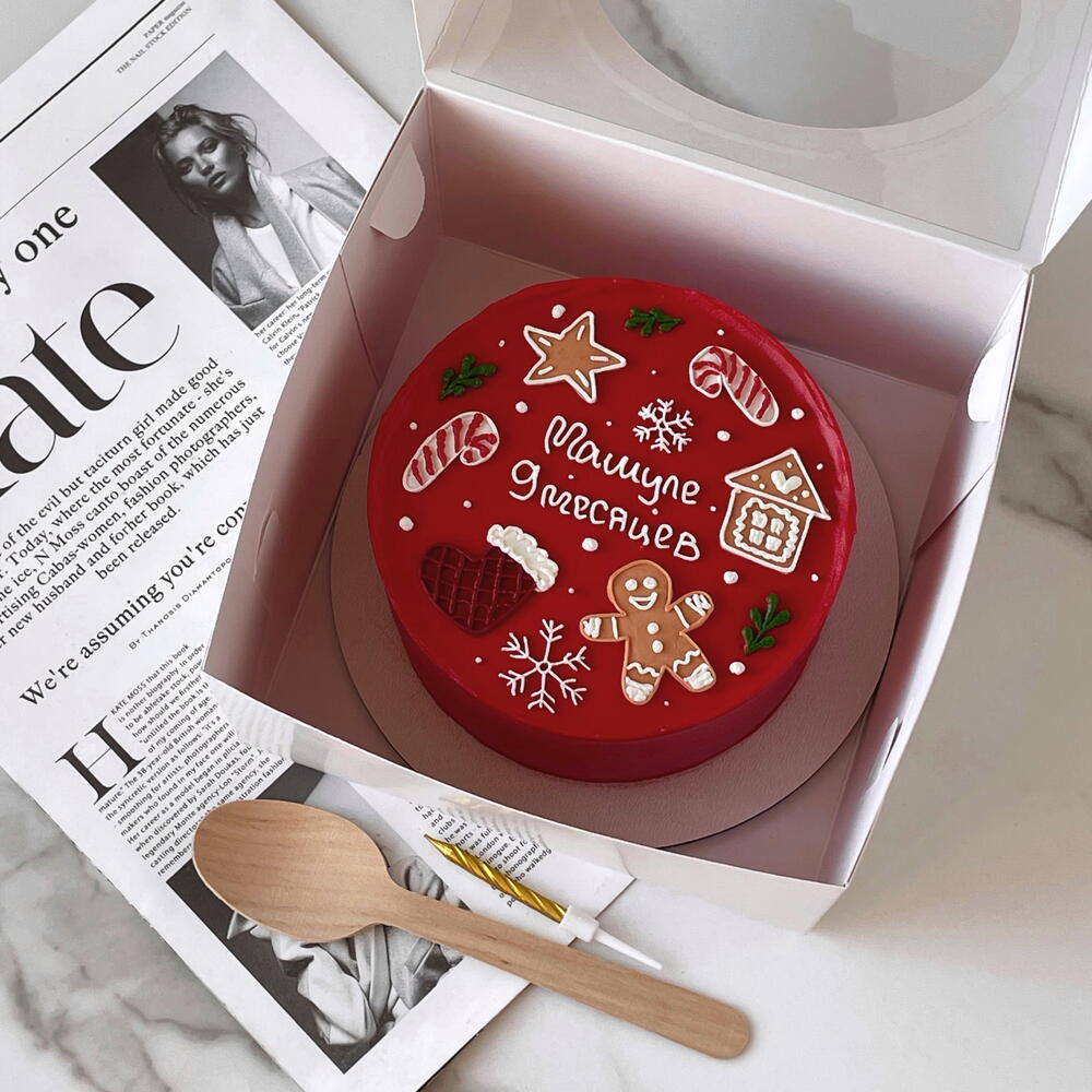 Бенто-торт детский зимний на 9 месяцев