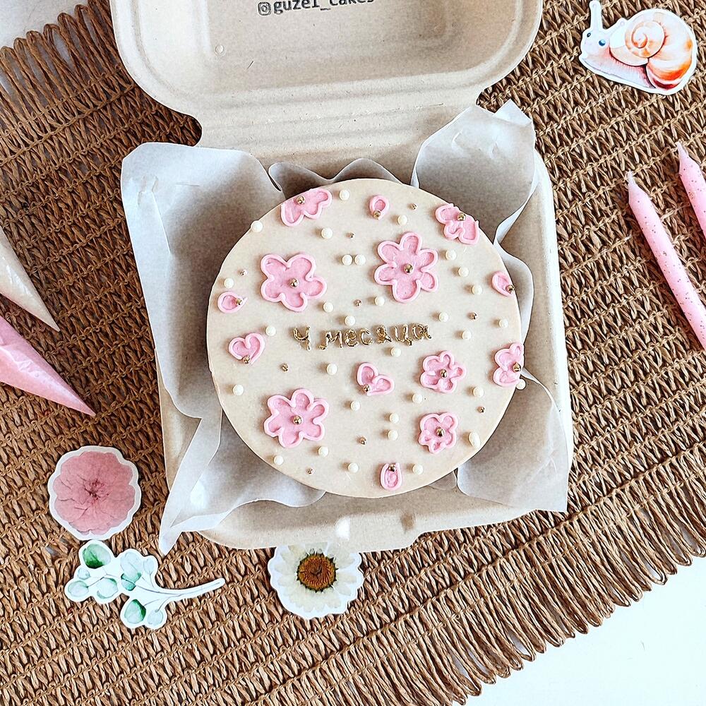 Бенто торт девочке с цветами