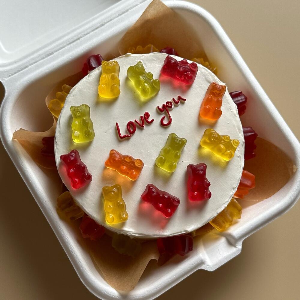 Бенто торт девушке жене на годовщину на 14 февраля