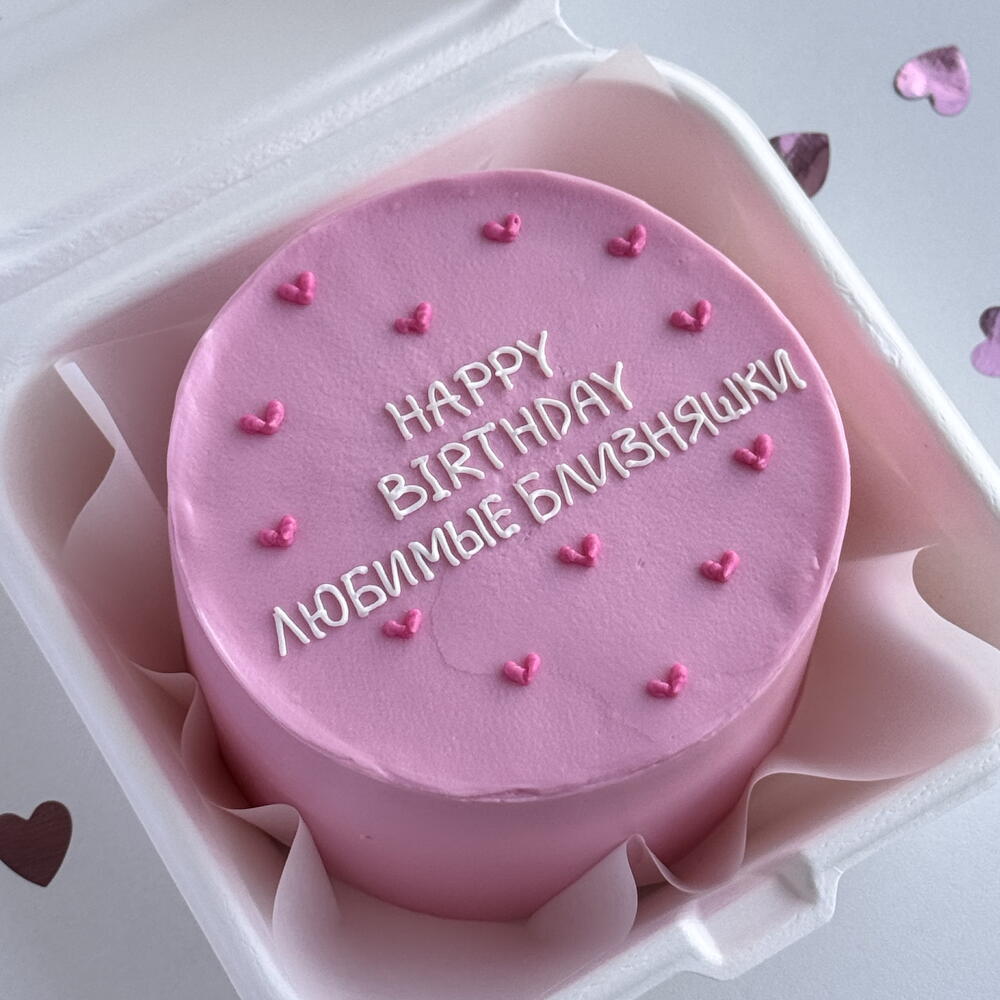 Бенто торт для близняшек