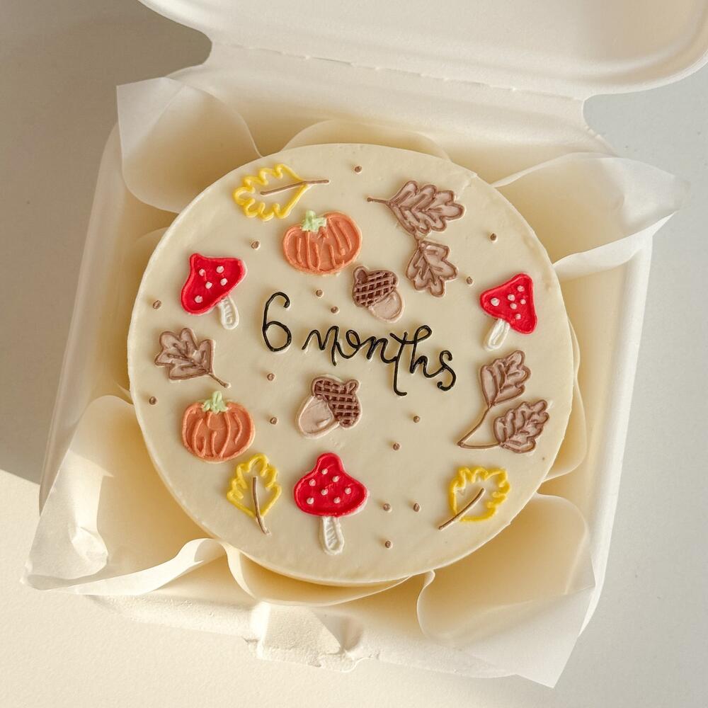 Бенто торт для детского праздника (месячный торт)