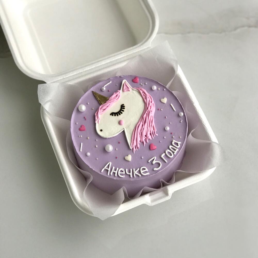 Бенто торт для девочки с Единорогом