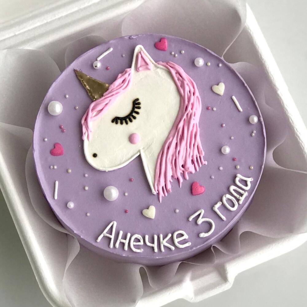 Бенто торт для девочки с Единорогом