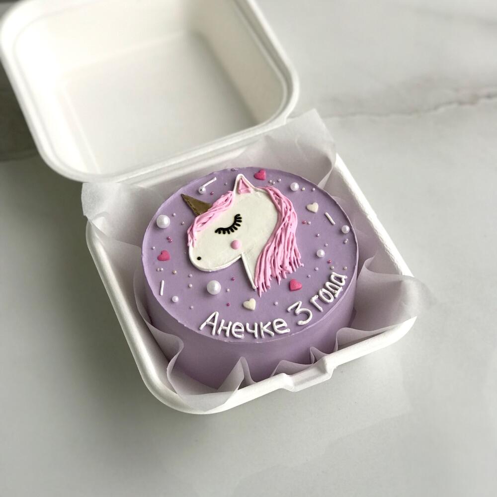 Бенто торт для девочки с Единорогом