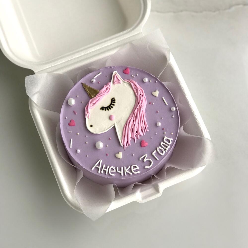 Бенто торт для девочки с Единорогом