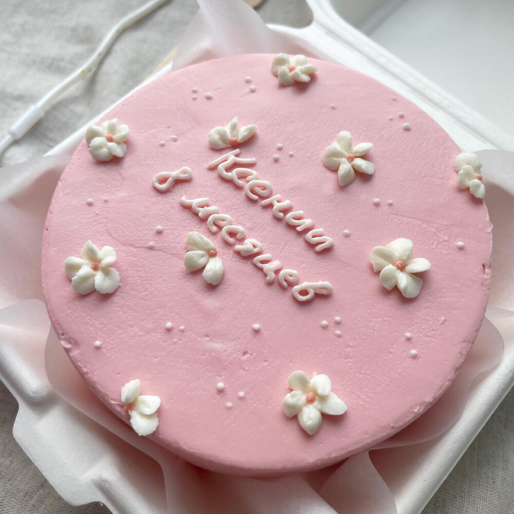 Бенто торт для девочки с цветами