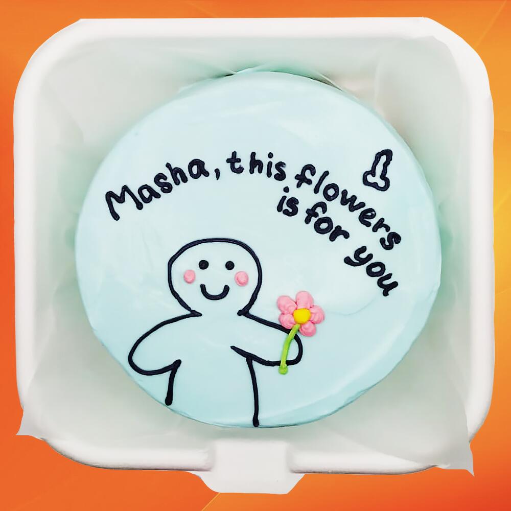 Бенто торт для девушки Flower for you