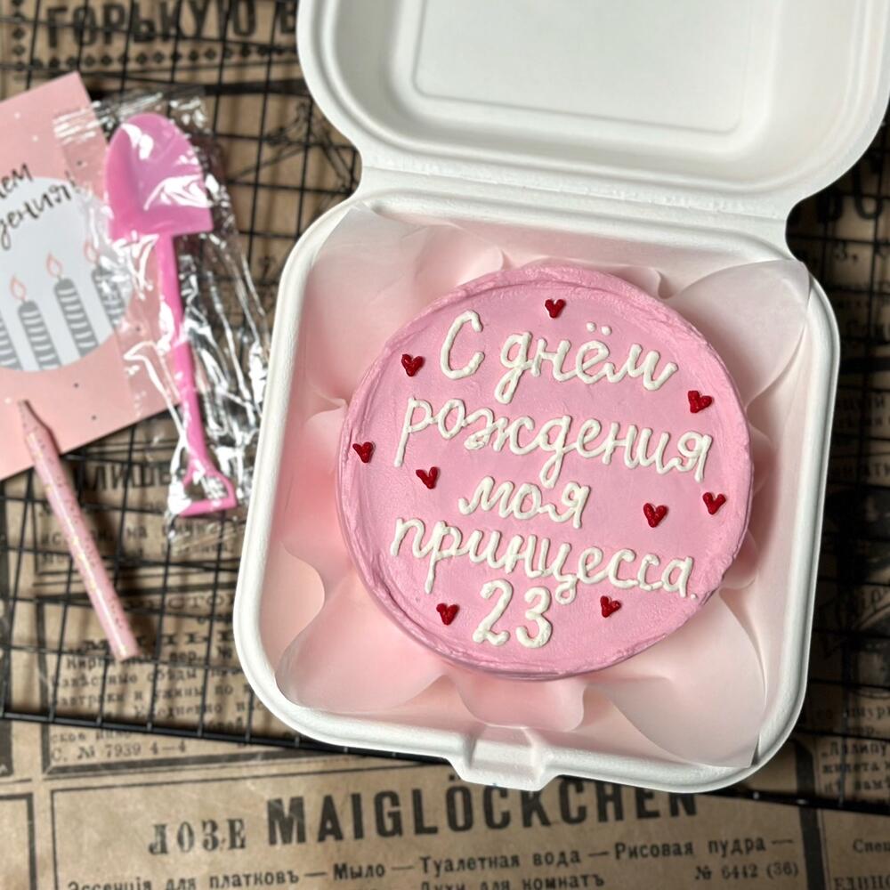 Бенто торт для девушки, любимой