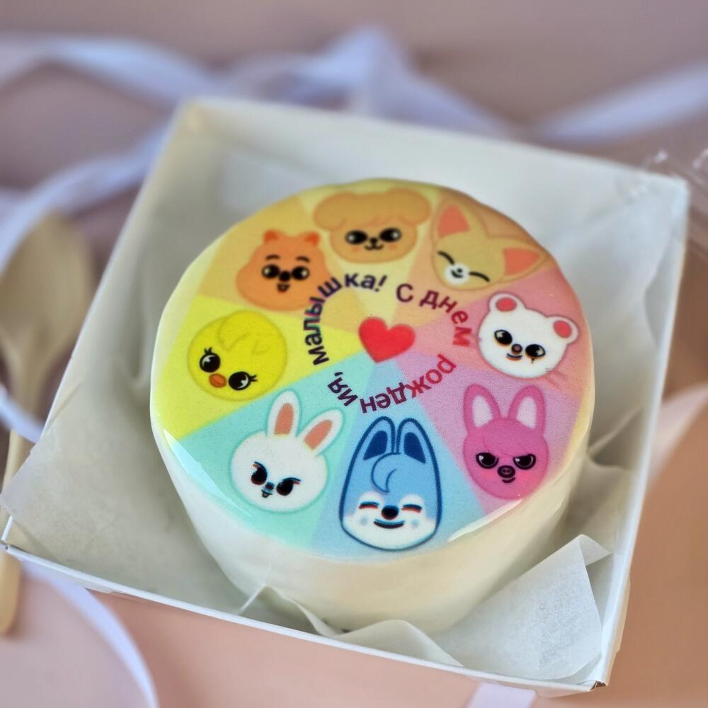 Бенто торт для фаната скз Stray Kids "С Днём Рождения"