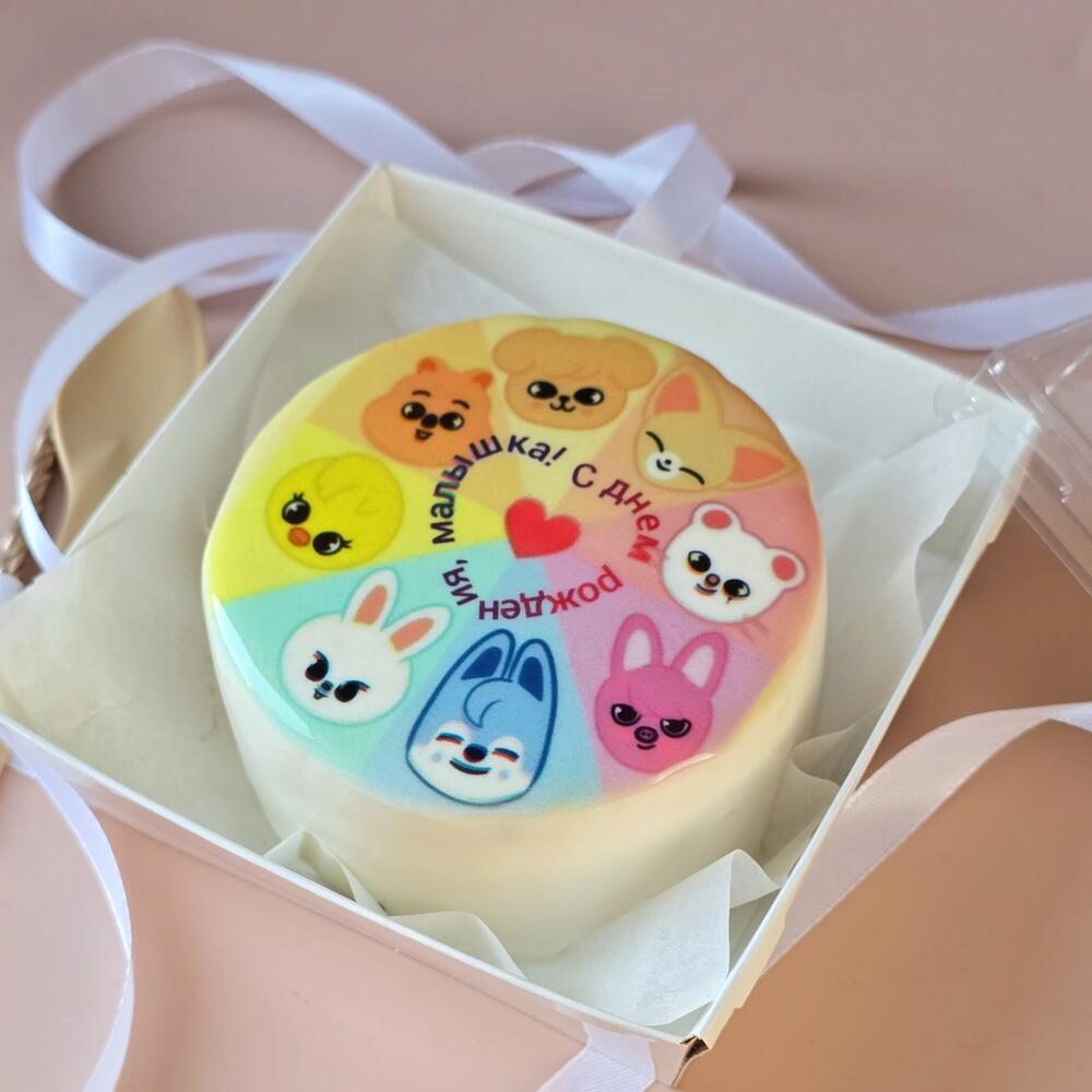 Бенто торт для фаната скз Stray Kids "С Днём Рождения"