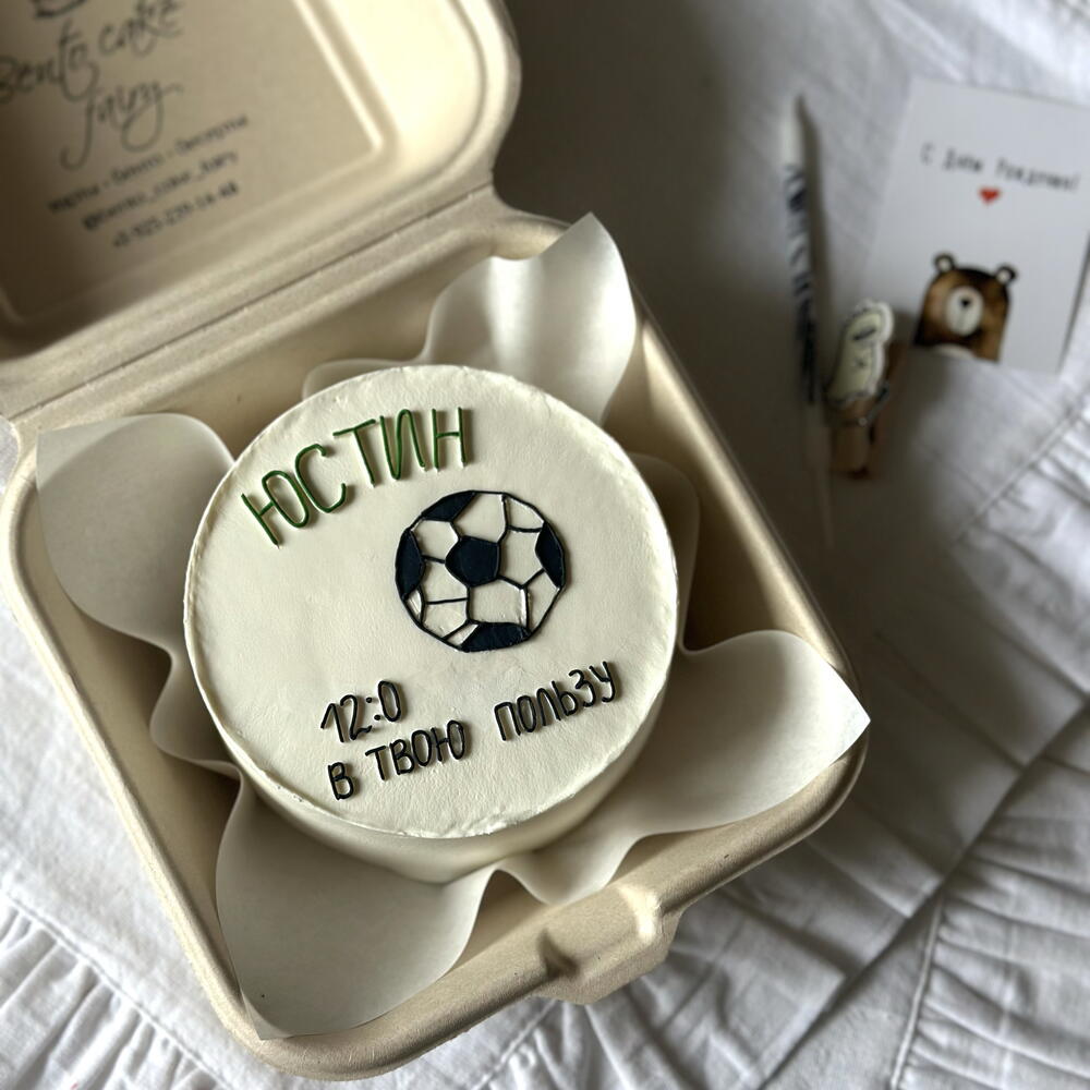 Бенто торт для футболиста