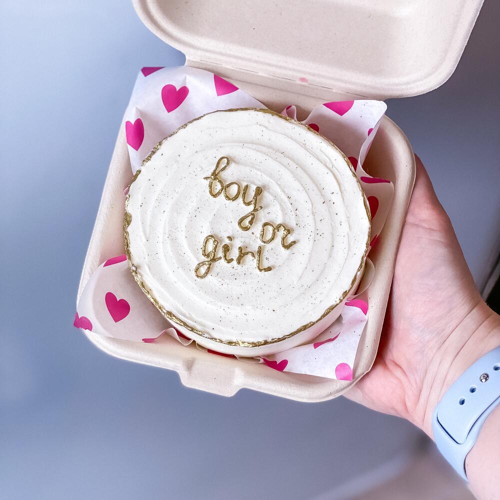 Бенто торт для гендер пати