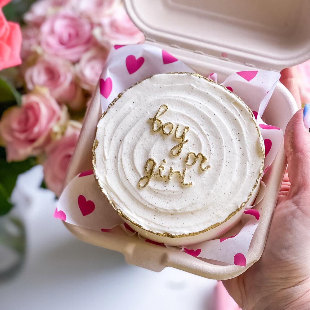 Бенто торт для гендер пати