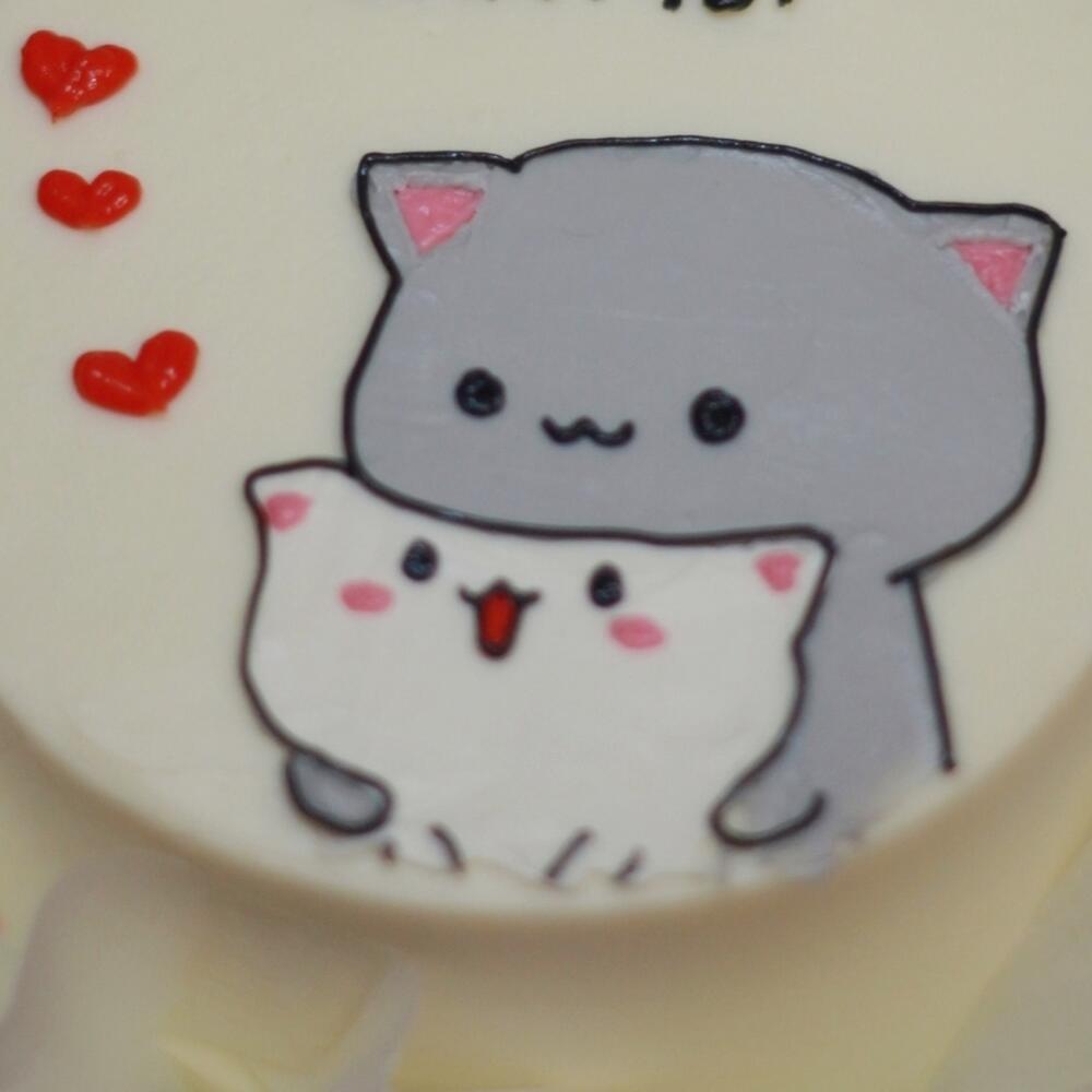 Бенто-торт для любимого, любимой "Котики"